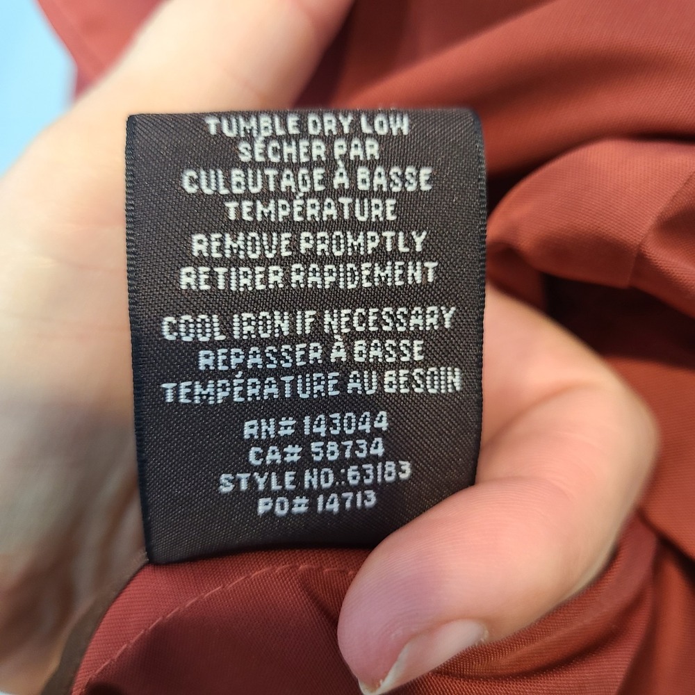 Badgley Mischka women coat‎ jacket hooded sz M $189 Rust Red Spring - Picture 11 of 12